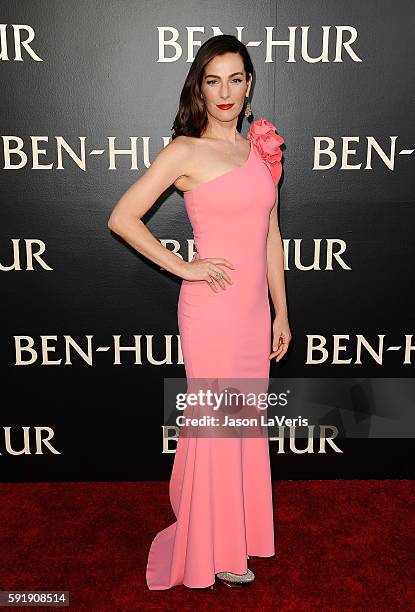 Actress Ayelet Zurer attends the premiere of "Ben-Hur" at TCL Chinese Theatre IMAX on August 16, 2016 in Hollywood, California.