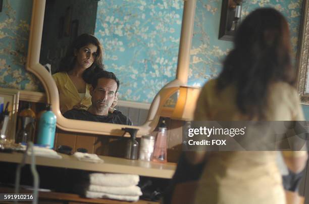 Nimrat Kaur and Jason Patric in the "Once Upon A Time in Wayward Pines" episode of WAYWARD PINES airing Wednesday, June 8 on FOX.