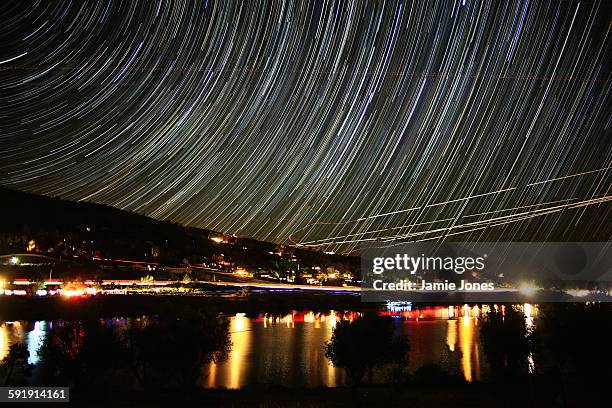 lake cuyamaca star trails - julian stock pictures, royalty-free photos & images