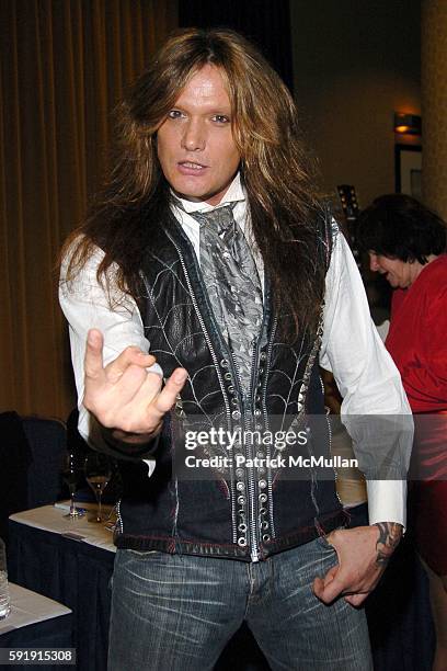 Sebastian Bach attends The T.J. Martell Foundation 30th Anniversary Gala at Marriott Marquis Hotel on October 6, 2005 in New York City.