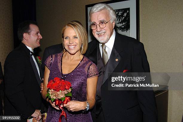 Katie Couric and Tony Martell attend The T.J. Martell Foundation 30th Anniversary Gala at Marriott Marquis Hotel on October 6, 2005 in New York City.