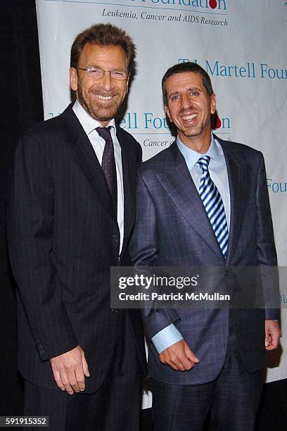 Edgar Bronfman and Jason Flom attend The T.J. Martell Foundation 30th Anniversary Gala at Marriott Marquis Hotel on October 6, 2005 in New York City.