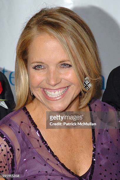 Katie Couric attends The T.J. Martell Foundation 30th Anniversary Gala at Marriott Marquis Hotel on October 6, 2005 in New York City.