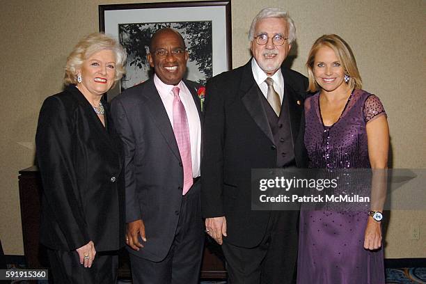 Frances W. Preston, Al Roker, Tony Martell and Katie Couric attend The T.J. Martell Foundation 30th Anniversary Gala at Marriott Marquis Hotel on...