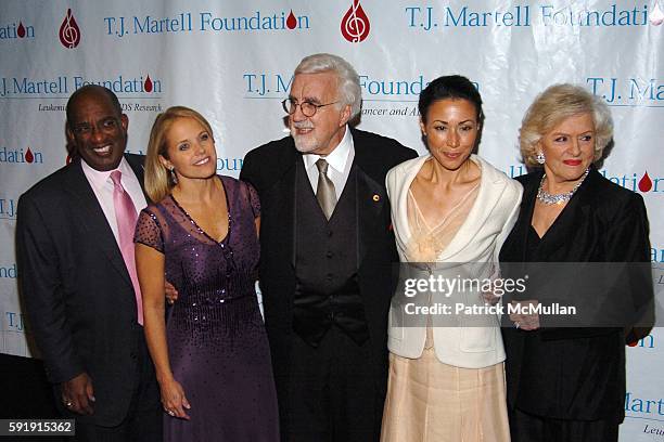 Al Roker, Katie Couric, Tony Martell, Ann Curry and Frances W. Preston attend The T.J. Martell Foundation 30th Anniversary Gala at Marriott Marquis...