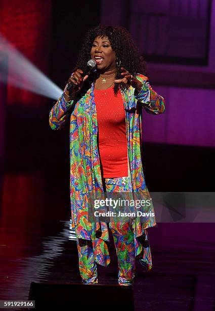 Mary Davis of the S.O.S. Band performs during the NMAAM 2016 Black Music Honors on August 18, 2016 in Nashville, Tennessee.