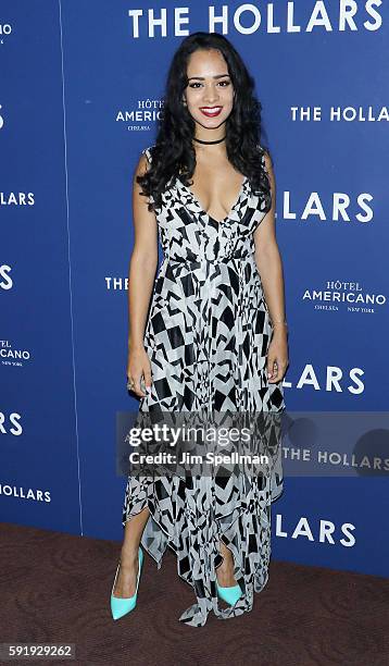 Actress Devika Bhise attends the "The Hollars" New York screening at Cinepolis Chelsea on August 18, 2016 in New York City.