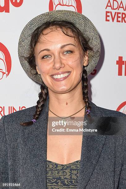 Actress Deanna Russo attends the screening and reception for truTV's 'Adam Ruins Everything' at The Library at The Redbury on August 18, 2016 in...