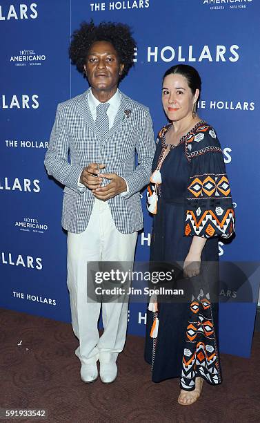 Author Ike Ude and Patricia Mears attend the "The Hollars" New York screening at Cinepolis Chelsea on August 18, 2016 in New York City.