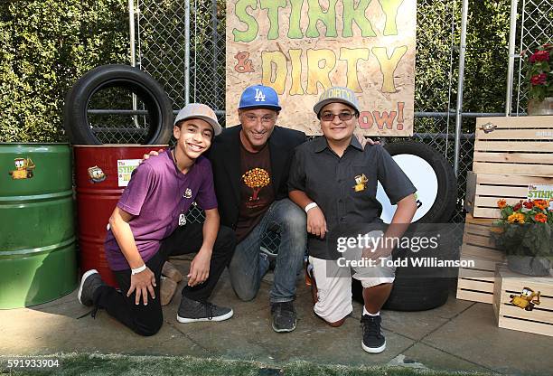 Jaden Betts, Singer/songwriter Dan Bern and Jacob Guenther attend the Premiere Screening And Party For Amazon Original Series "The Stinky & Dirty...