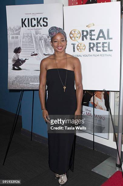 Actress Monique Coleman attends screening of Focus World's "Kicks" at Los Angeles Film School on August 18, 2016 in Los Angeles, California.