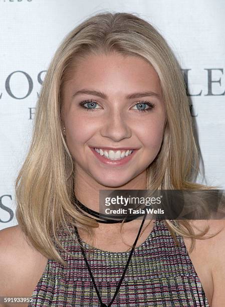 Actress Elise Luthman attends screening of Focus World's "Kicks" at Los Angeles Film School on August 18, 2016 in Los Angeles, California.