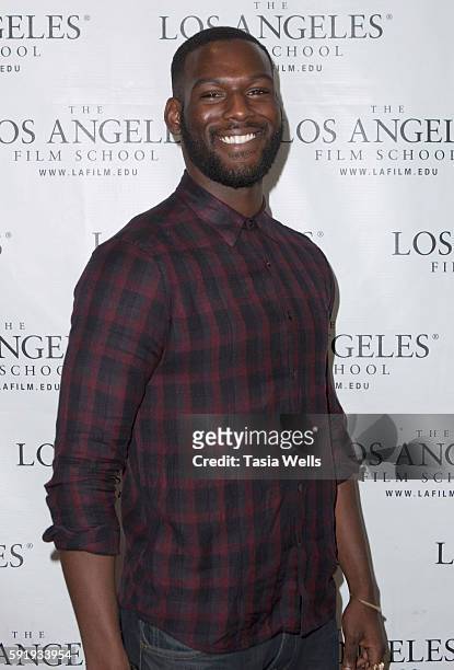Actor Kofi Siriboe attends screening of Focus World's "Kicks" at Los Angeles Film School on August 18, 2016 in Los Angeles, California.