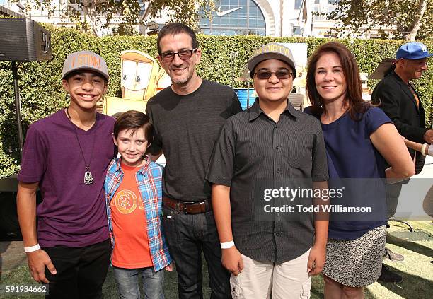 Jaden Betts, Jack McGraw, Executive Producer Guy Toubes, Jacob Guenther and Amazon Studios' Head of Children's Programming Tara Sorensen attend the...