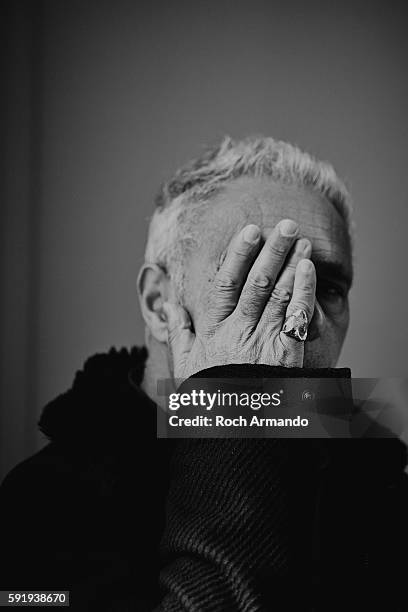 Author Hanif Kureishi is photographed for Self Assignment on October 3, 2015 in Dinard, France.