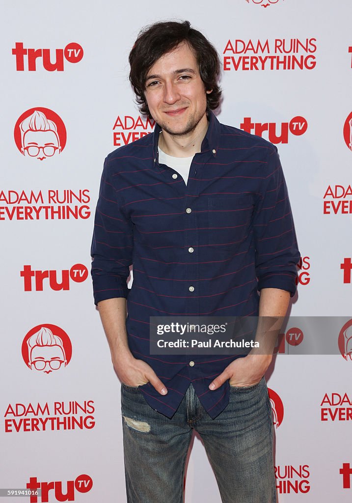Screening And Reception For truTV's "Adam Ruins Everything" - Arrivals