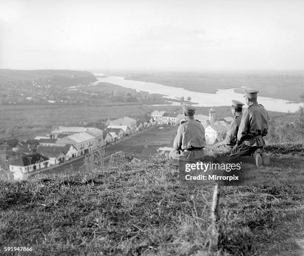 Scouts at the head of the Russian advance into the Austro - Hungarian empire. August 1914