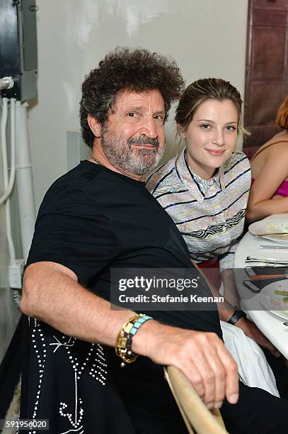 Philip Niarchos and Zoe Levin attend Just One Eye x Creatures of the Wind Collaboration Dinner at Just One Eye on August 18, 2016 in Los Angeles,...