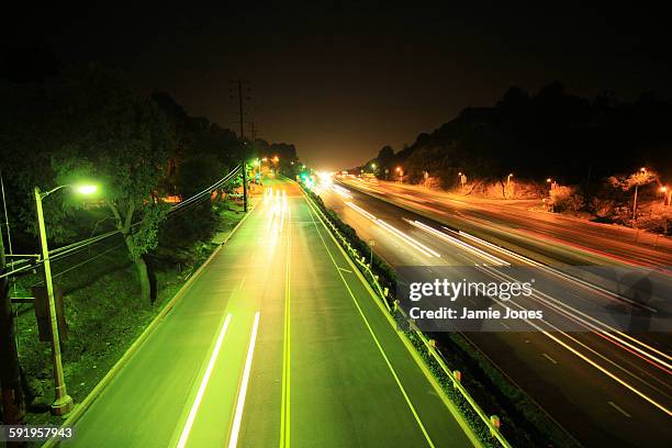 mulholland drive ast - mulholland highway stock pictures, royalty-free photos & images