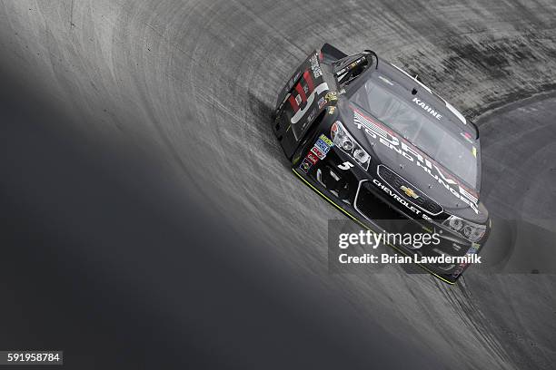 Kasey Kahne, driver of the AARP Drive to End Hunger Chevrolet, practices for the NASCAR Sprint Cup Series Bass Pro Shops NRA Night Race at Bristol...