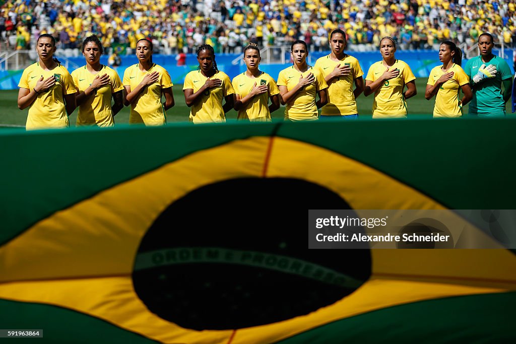 Brazil v Canada Bronze Medal Match: Women's Football - Olympics: Day 14