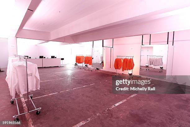 Interior of the Kanye West temporary PABLO Store in 107 Bree Street on August 19, 2016 in Cape Town, South Africa.