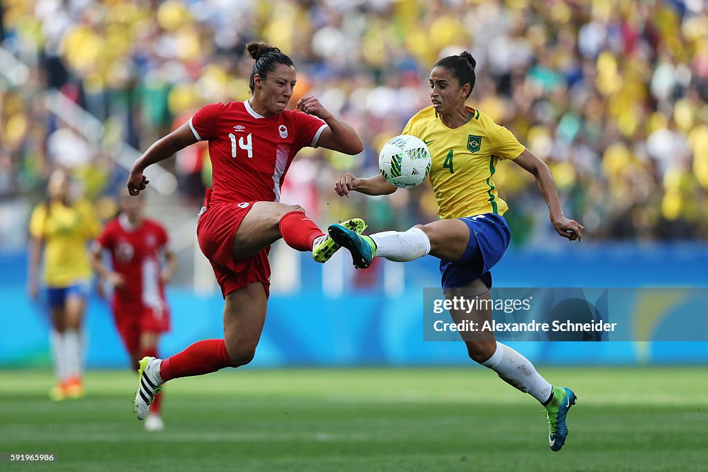 Brazil v Canada Bronze Medal Match: Women's Football - Olympics: Day 14