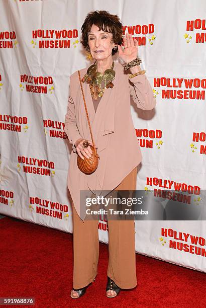 Margaret O'Brien attends a preview of The Hollywood Museum's "Child Stars - Then And Now" exhibit at The Hollywood Museum on August 18, 2016 in...