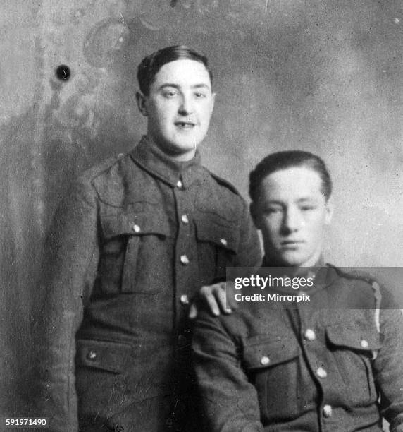 Taxi driver Sidney George Spicer was shot and killed by Percy Toplis on Thruxton Down on 24th April 1920. Picture shows: Private Harry Fallows who...