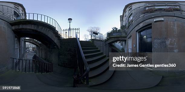 many staircases at 60 india street - 360vr stock pictures, royalty-free photos & images