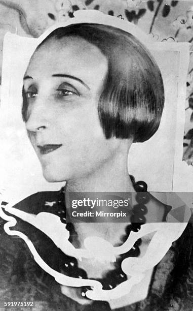 English poet and writer Edith Sitwell. Circa 1910.