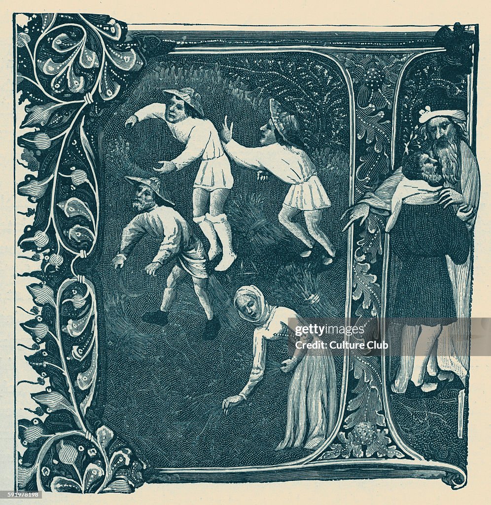 Ruth and Boaz in medieval dress