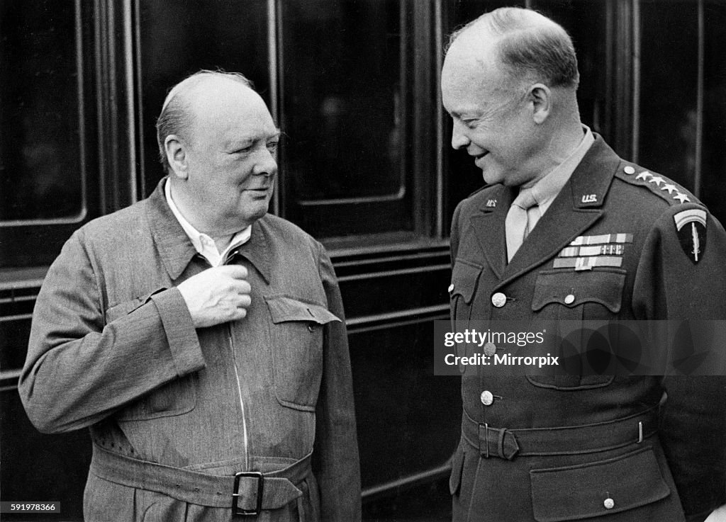 During the tour made by Winston Churchill and the Dominion Prime Ministers to inspect allied troops who will take part i