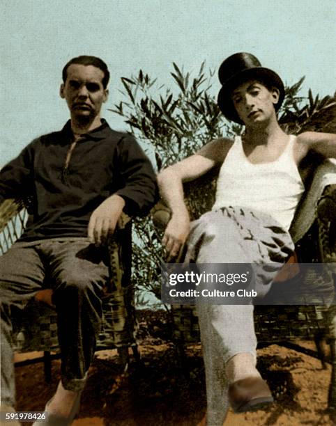 Federico Garca Lorca and Salvador Dali - in Cadaqus, Spain. Photo by Enrique Beck. FGL, Spanish write & playwright: 5 June 1898 - 19 August 1936....