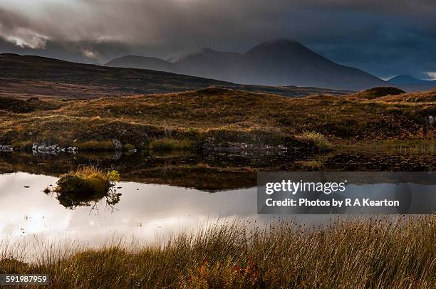 the black lochs near broadford - isle of skye broadford stock pictures, royalty-free photos & images