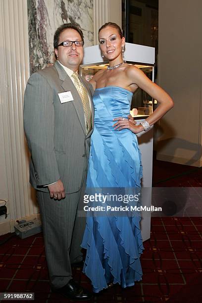 Robert May and Allison McAtee attend Fashion Show and Launch of ESCADA Fine Jewelry at the Rapaport International Diamond Conference at Grand...