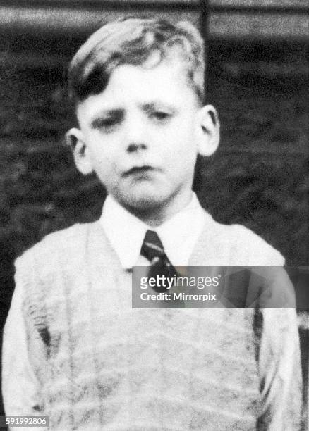 Ian Brady, childhood photograph, Camden Street School, Gorbals area of Glasgow, Scotland, Circa 1944. The Moors murders were carried out by Ian Brady...