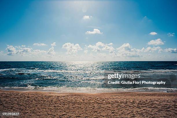 sea in caesarea, israel - haifa fotografías e imágenes de stock