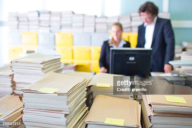overworked office workers, bureaucracy, archives - large group of objects stock pictures, royalty-free photos & images