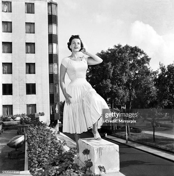 American singer Kay Starr at the Dochester Hotel. August 1953 D5108