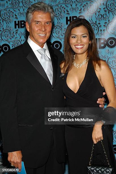 Michael Buffer and Christine Prado attend HBO hosts Emmy Awards After Party at Pacific Design Center on September 18, 2005 in West Hollywood, CA.