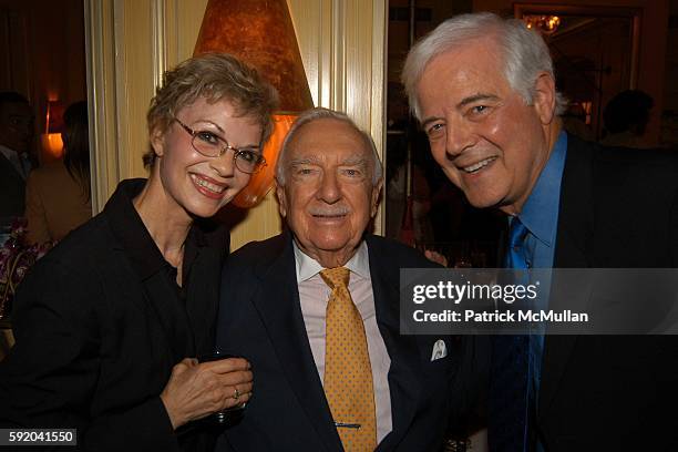 Nina Clooney, Walter Cronkite and Nick Clooney attend Walter Cronkite Hosts a Private Screening of Warner Independent Pictures' "Good Night, And Good...