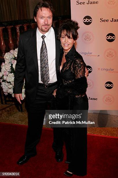 Thomas Ian Griffith and Mary Page Keller attend 'Commander-In-Chief' Inaugural Ball and Premiere Screening at Regent Beverly Wilshire Hotel on...