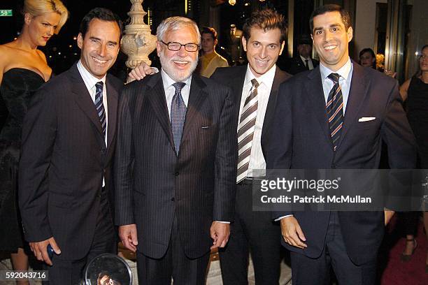 Kevin O'Malley, Robert Ackerman, Peter Cincotti and Jim Gold attend BERGDORF GOODMAN and ESQUIRE Magazine host the Launch of the new ERMENEGILDO...