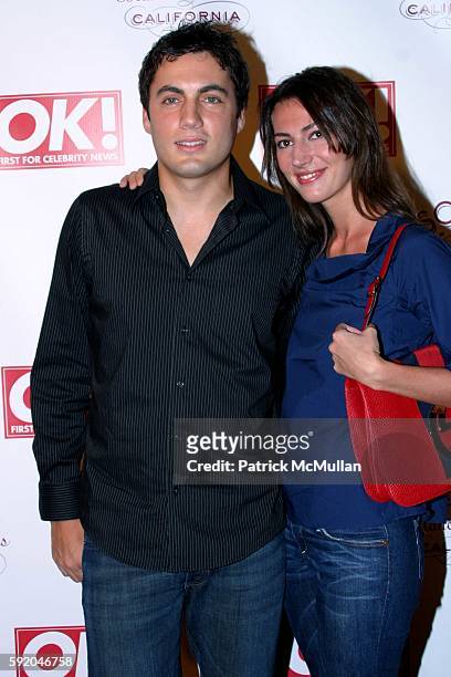 Fabian Basabe and Martina Borgomanbor Basabe attend Jessica Simpson and Diddy Host the Launch of OK Magazine at The Garden at Ono on September 20,...