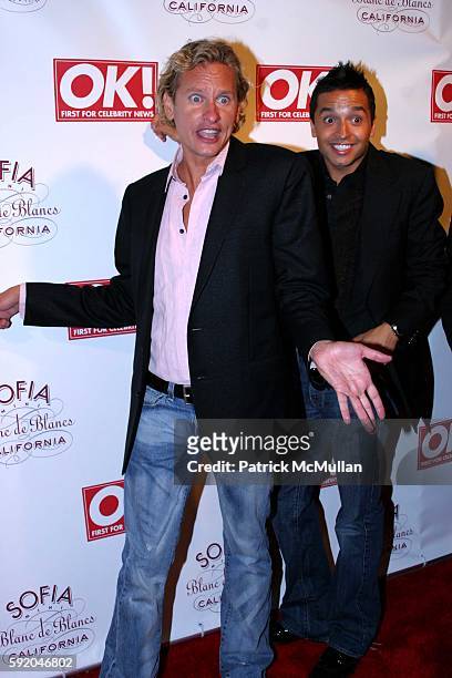 Carson Kressley and Jai Rodriguez attend Jessica Simpson and Diddy Host the Launch of OK Magazine at The Garden at Ono on September 20, 2005 in New...
