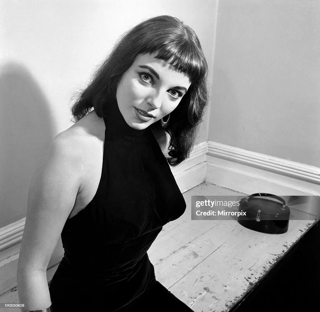 TV Programmers "What's my Line". Actress Joan Collins who appeared on the panel of the popular Sunday night programme. D
