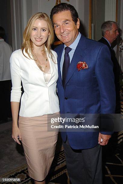 Alexis Bryan and Philippe Schaffer attend HARRY WINSTON "A Feast For The Eyes" Editors Preview Reception at Harry Winston on September 8, 2005 in New...
