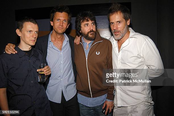 Michel Gondry, Richard Brown, Mark Romanek and Stephane Sednaoui attend DKNY JEANS and PALM Pictures Host a Party to Launch a New Edition of The...