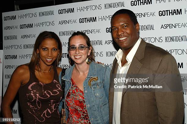 Holly Robinson Peete, Rebecca Bloom and Rodney Peete attend Holly Robinson Peete celebrates the launch of her new book, 'Get Your Own Damn Beer, I'm...